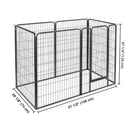 Yescom Heavy Duty Dog Playpen 48" Tall 6-Panel Puppy Pen Metal