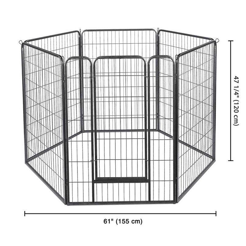 Yescom Heavy Duty Dog Playpen 48" Tall 36-Panel Puppy Pen Metal