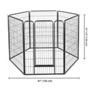 Yescom Heavy Duty Dog Playpen 48" Tall 6-Panel Puppy Pen Metal