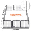 Yescom Heavy Duty Dog Playpen 48" Tall 36-Panel Puppy Pen Metal