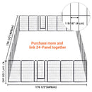 Yescom Heavy Duty Dog Playpen 48" Tall 12-Panel Puppy Pen Metal