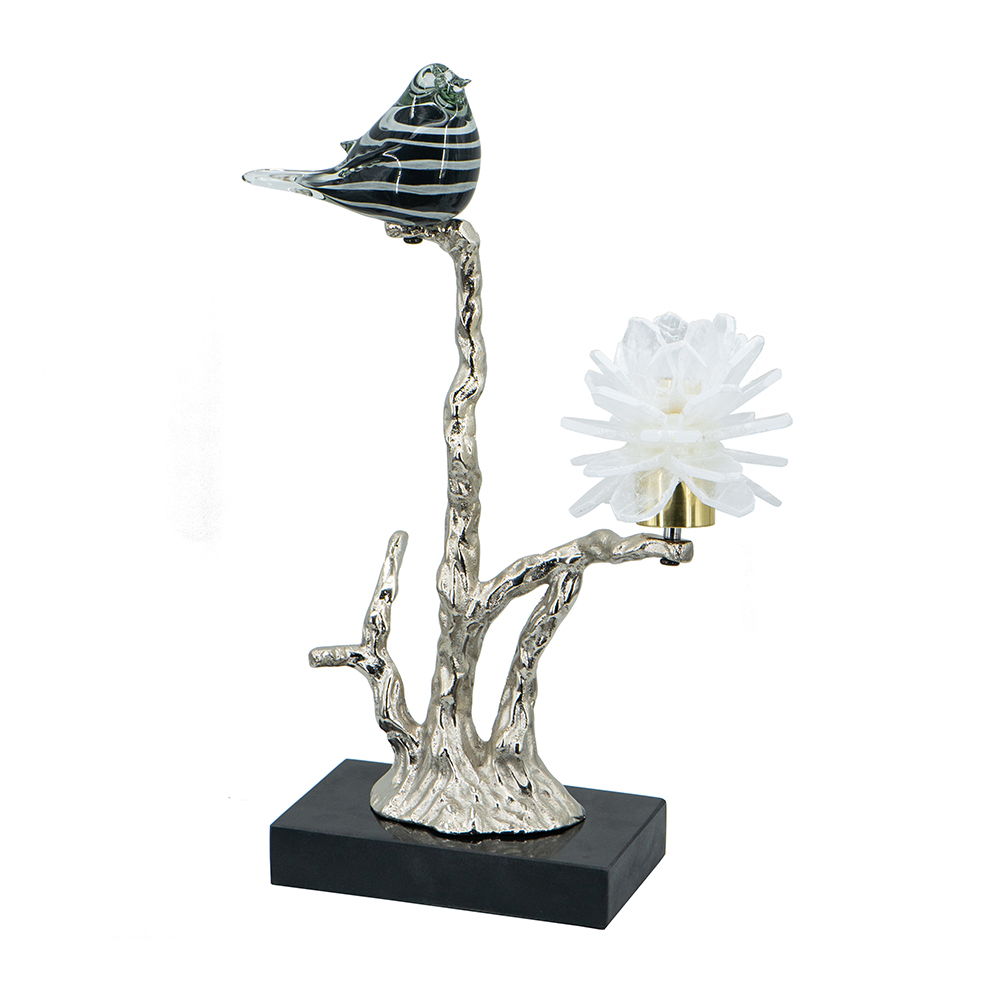 Aluminum Candle Holder With Marble Stand, photo 6 of 26