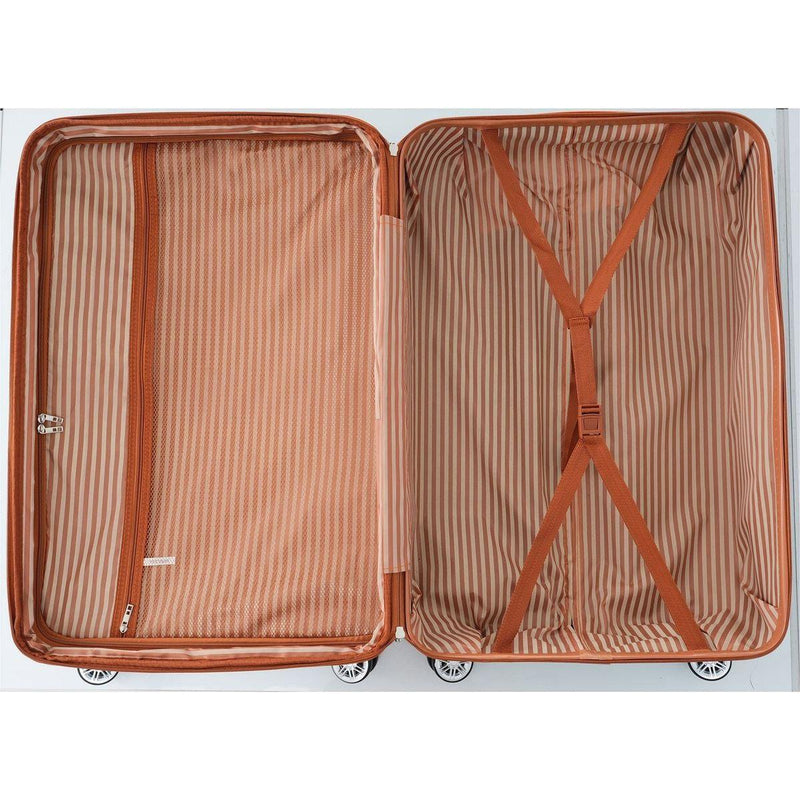 Hardshell Luggage Sets 3 Piece double spinner 8 wheels Suitcase with TSA Lock Lightweight 20"24"28"