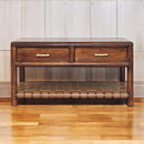 Regency - Woven Console Table With 2 Drawers - Brown by Unique Piece Furniture