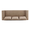 Algora 84.5 in. 3 Seater Modern Upholstered Velvet Sofa, Nomad by HouseOfZazla
