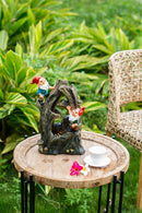 Decorative Woodland Gnome Water Fountain With LED Light - Brown by HouseOfZazla