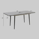 Modern Extendable Dining Table And Chair Set by HouseOfZazla