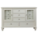 Sandy Beach 11-drawer Dresser Cream White