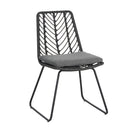 DEJA Chair 2PCS with 2 Cushions, Gray