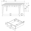 Preston - 2 Drawer Table - Antique White by HouseOfZazla