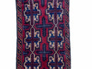 2' 7" X 4' 6" Vintage Handmade Tribal Wool Rug Balouchi Rug Afghan Rug Red Blue