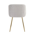 Fran - Pleated Waves Contemporary Chair (Set of 2) by HouseOfZazla