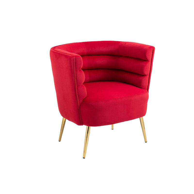 Accent Chair, leisure single chair with Golden feet