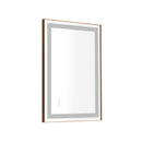 36x24 LED Lighted Bathroom Wall Mounted Mirror with High Lumen+Anti-Fog Separately Control