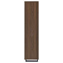 Maddox 71-inch 3-shelf Cabinet Bookcase Walnut