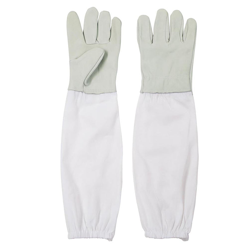 Yescom 1 Pair XL Beekeeper Protective Gloves Goatskin w/ Long Sleeves