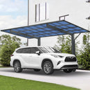 [10X17FT] Alora Extra Large Heavy-Duty Outdoor Aluminum Single Side Carport With Galvanized Metal Roof (SAK31279)