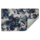 Blue Floral Doormat Durable
