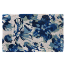 Blue Floral Doormat Durable