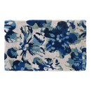 Blue Floral Doormat Durable