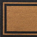Double Black Border Coir Doormat