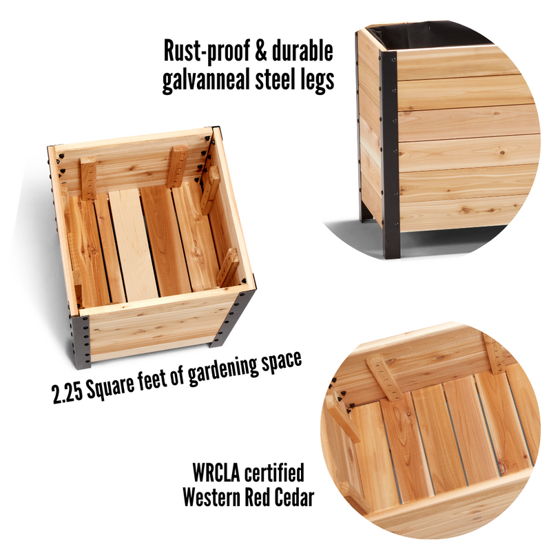 18″ x 18″ Planter Box - 24" TALL