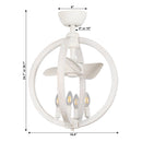 18" Cairns DC Motor Modern Downrod Mount Reversible Ceiling Fan with Lighting and Remote Control