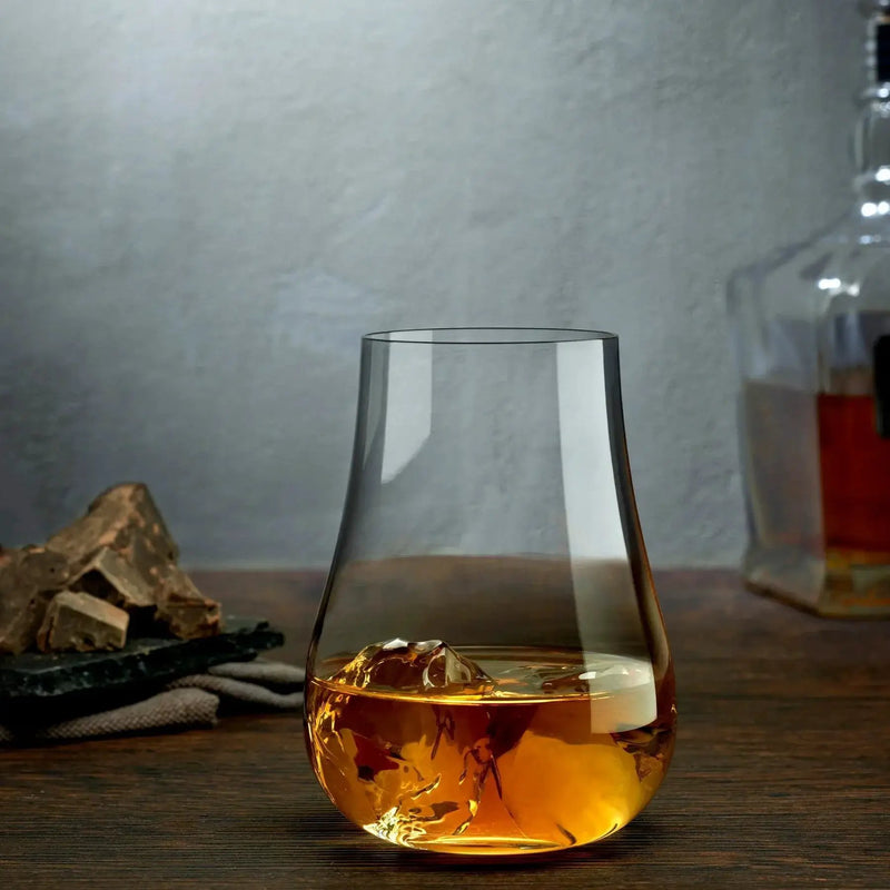 Vintage Set of 4 Whisky Glasses, installed in a room
