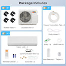 18000 BTU 2 Zone 22 SEER2 Mini Split AC with Heat Pump