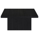 Devar Square Engineered Wood Cocktail Coffee Table Black