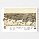 Vintage Map of Ashland, Wisconsin 1886