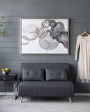 Large Modern Oil Painting, Hand Painted Abstract Watercolor Texture - Multicolor by HouseOfZazla
