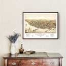 Vintage Map of Bayfield, Wisconsin 1886
