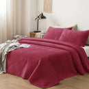 Kasentex Ultra Soft Plush Poly-Velvet Quilt Set, Queen, King, Room Decor, Graduation Gifts, Fathers Day Gift