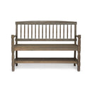 Imperial Bench With Built-In Shelf by HouseOfZazla