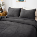 Kasentex Ultra Soft Plush Poly-Velvet Quilt Set, Queen, King, Room Decor, Graduation Gifts, Fathers Day Gift