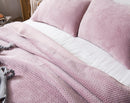 Kasentex All Season Cozy Velvet Quilt Set with Shams, Queen, King, Room Decor, Graduation Gifts