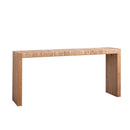 Console Table, Handwoven Top - Antique Natural / Natural by HouseOfZazla