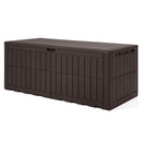 180 Gal Outdoor Deck Box All-Weather Lockable Storage Bin with Lid and Handles by LJGDeals