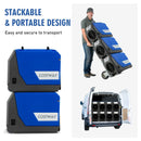 180 PPD Commercial Dehumidifier with Pump Drain Hose and Wheels-Blue by LJGDeals