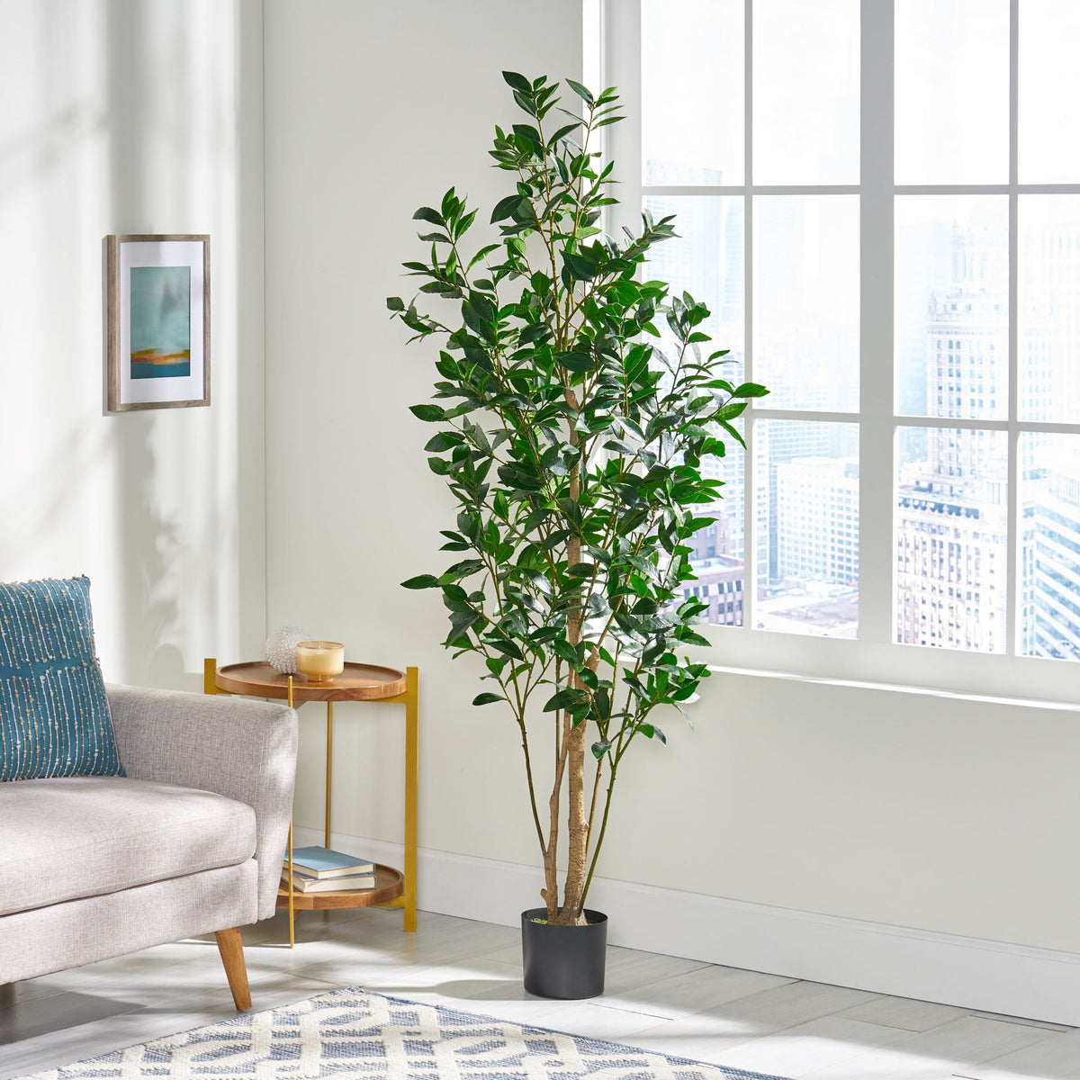 180CM ARTIFICIAL LAUREL TREE, photo 3 of 5