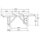 Rivera - Extension Dining Table - Natural Walnut by HouseOfZazla
