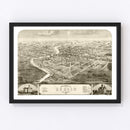 Vintage Map of Berlin, Wisconsin 1867