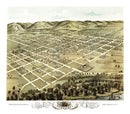 Vintage Map of Boscobel, Wisconsin 1869