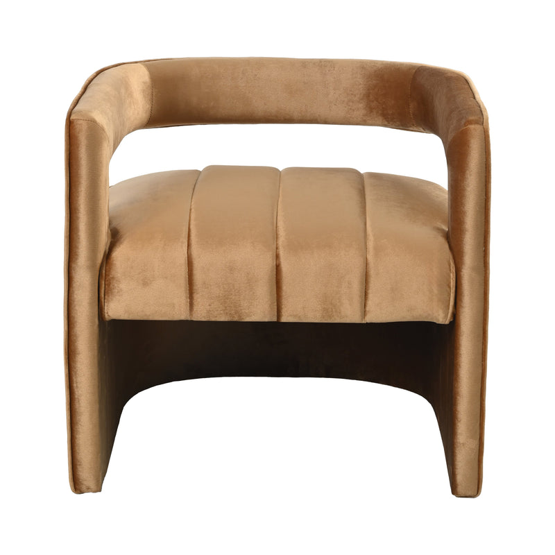 Walker Edison | Modern Luxury Curved Velvet Accent Chair