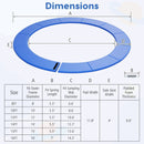 8-16 FT Trampoline Pad Replacement Safety Pad with Fixing Straps (Blue) by LJGDeals