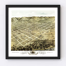 Vintage Map of Boscobel, Wisconsin 1869