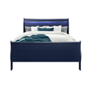 Charlston - Modern Sleigh Design Bed With LED by Unique Piece Furniture