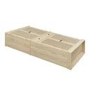 4 Door Storage Cabinet With 1 Drawer And 4 Adjustable Inner Shelves - Natural by HouseOfZazla