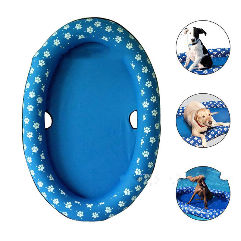 Dog Swimming Pool Inflatable Hammock Pets Pool Floating Bed Spring Summer Swimming Ring, photo 2 of 11
